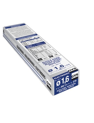 210 Elektroden Rutiles Staal Ø1.6 - Half -Etui